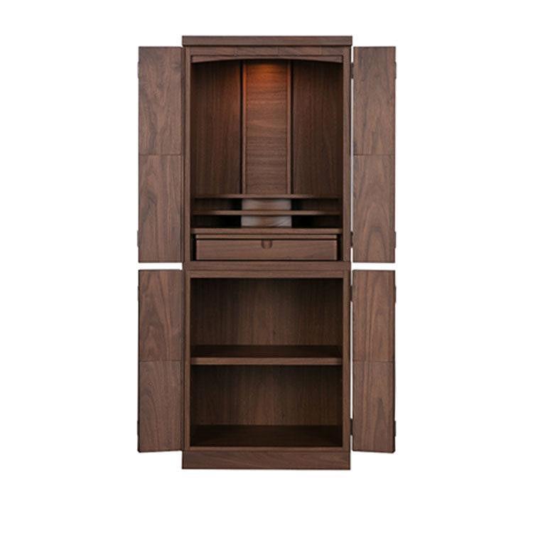 モダン仏壇 14×40号【カラー：ウォールナット】