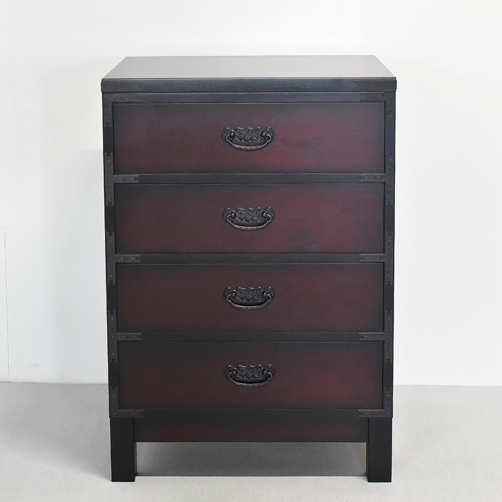 民芸箪笥　和み（NAGOMI）FL-60チェスト　カリン色　たんす 大川家具　