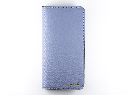 maf pinto アイフォーンケース 本革 日本製 (iPhone SE 第2世代 ／ 8 ／ 7, ) ADRIA LINE 【ライトブルー】