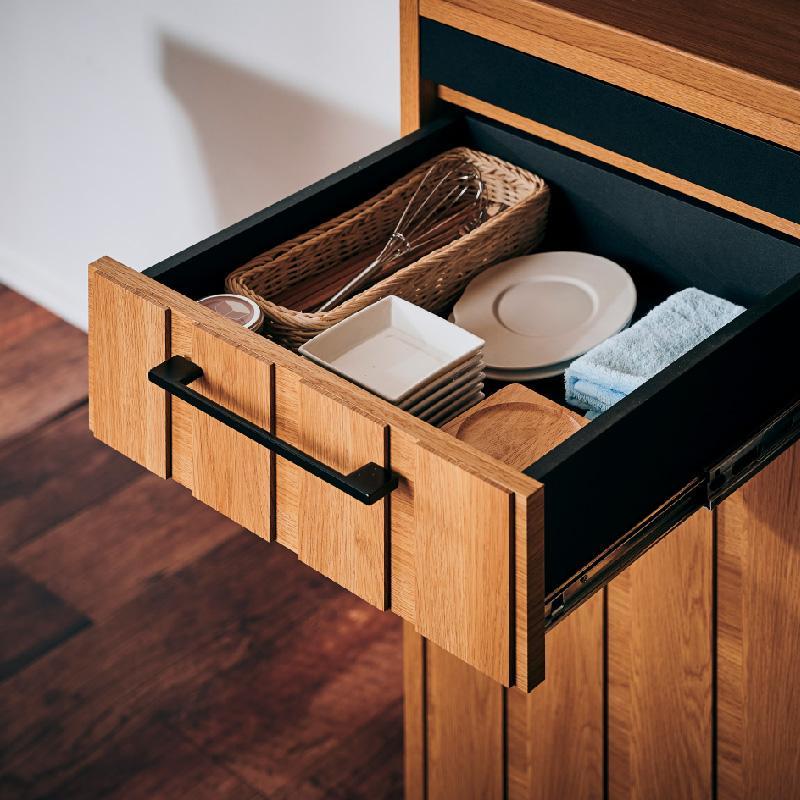 【Jyenero／ジェネロ 幅80cmダイニングボード】★大容量の収納と部屋に合わせやすいデザイン