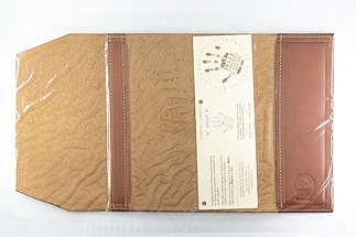 レザーブックカバー四六判サイズ（フリーモデル）【ライトブラウン】