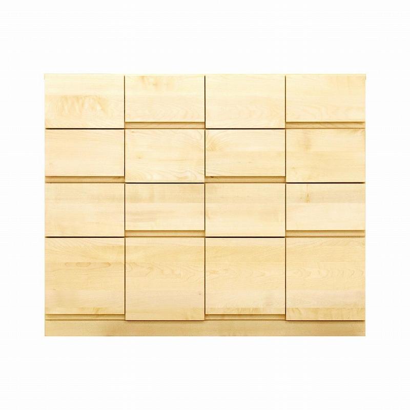 チェスト タンス 幅102 4段 奥行44 メープル 無垢 桐たんす 箪笥 婚礼 衣類収納 大川家具 丸田木工 ココ