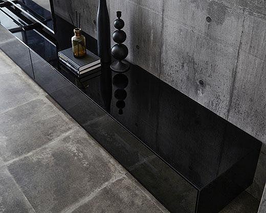 【開梱設置】テレビ台 ルーチェ ガラスタイプ 幅250-300cm TV ブラック 黒 テレビボード TV台 TVボード ローボード 家具