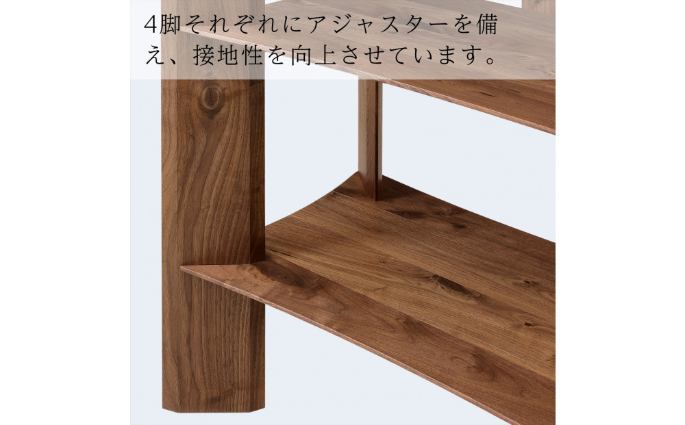 【開梱設置】MARUSHO bow ローシェルフ 幅122cm オーディオラック レコード 収納棚 オープンラック パーティション 飾り棚 丸庄 大川家具 日本製 木製家具 ウッド ウォールナット 完成品 デザイナーズ おしゃれ