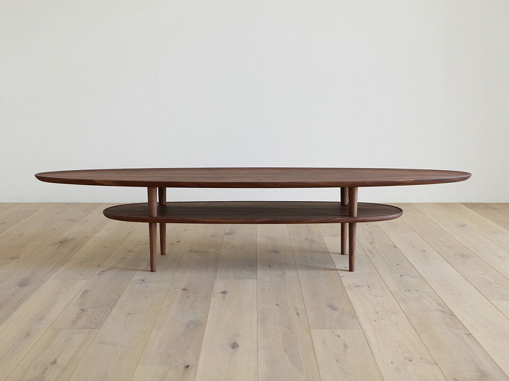 BORDO Oval Table 105 walnut