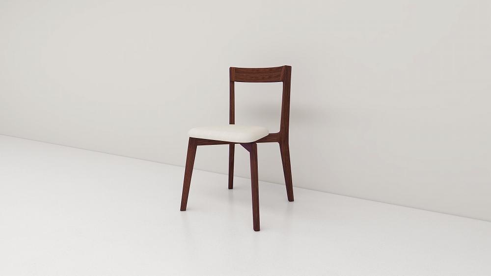 【開梱設置】高野木工 リアルトチェア ウォルナット 生地：CHART7アイボリー【10年保証】