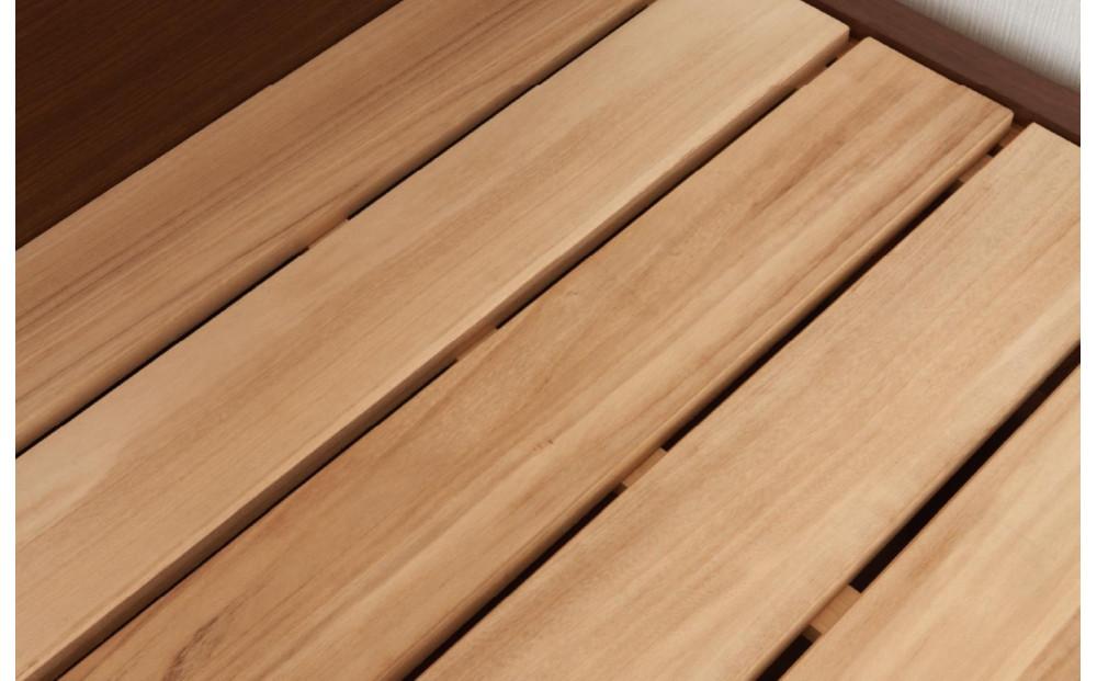 ベッドフレーム リガル シングル ブラウン色 木製 大川家具