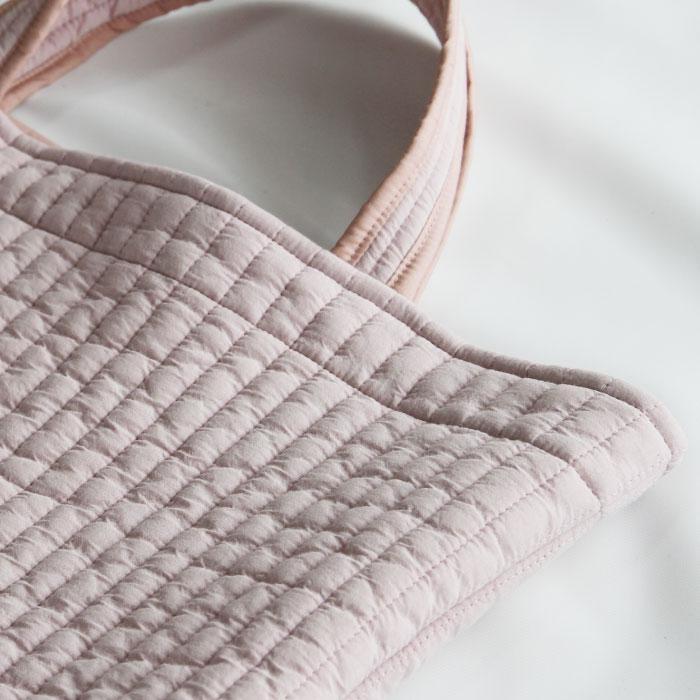 ヌビバッグ　イブル　レッスンバック　キルティング　（ライトブルー）