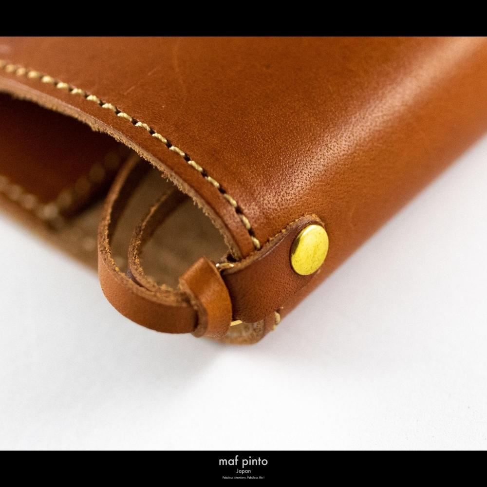 maf pinto (マフ ピント) レザー手帳カバー B6 ライトブラウン 本革 日本製