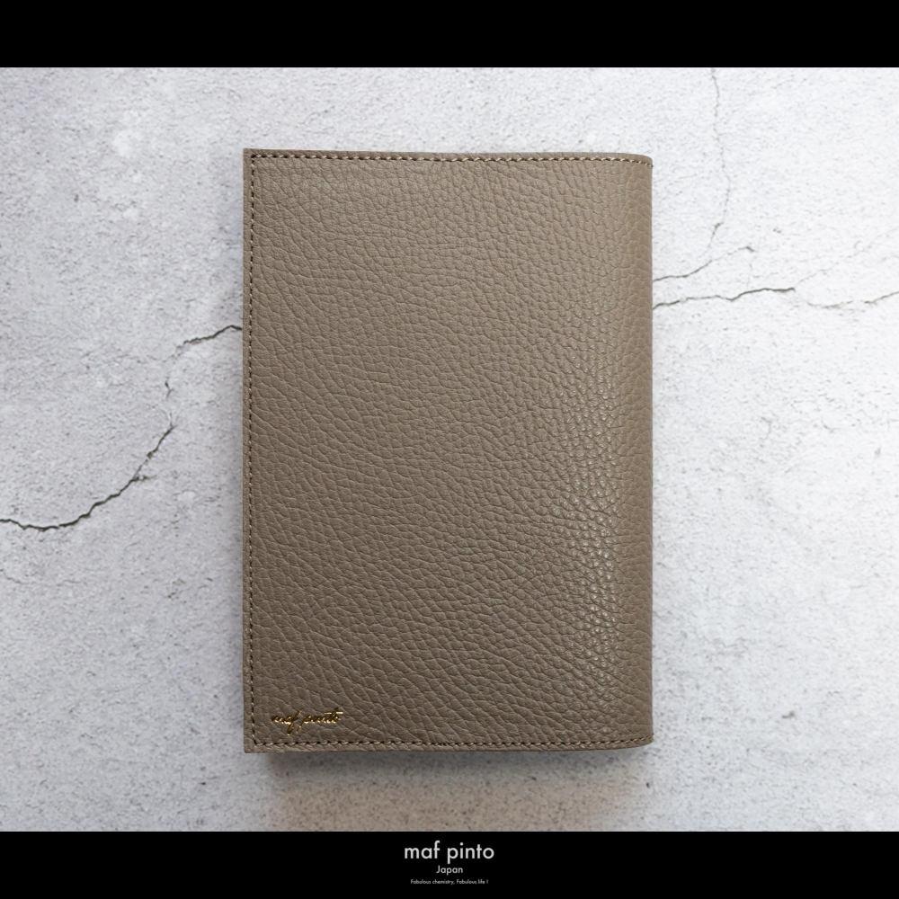 maf pinto (マフ ピント) レザーブックカバー 四六判サイズ ADRIA LINE トープ 本革 日本製