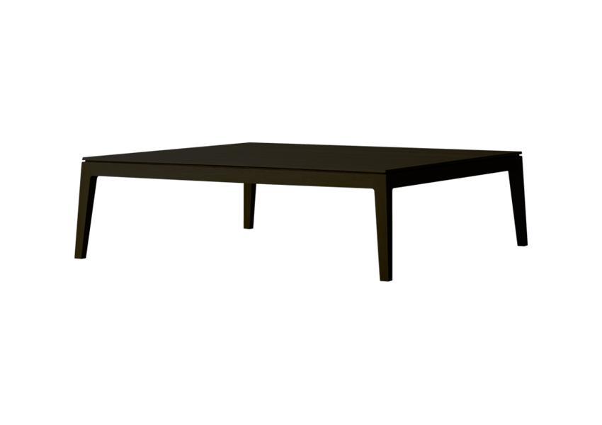 【開梱設置】高野木工 モル 110×50ローテーブル ホワイトオーク／黒塗装【10年保証】