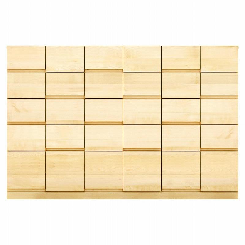 チェスト タンス 幅151 5段 奥行44 メープル 無垢 桐たんす 箪笥 婚礼 衣類収納 大川家具 丸田木工 ココ