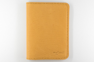 maf pinto レザーカードケース (クリアポケット) ナチュラル シュリンク