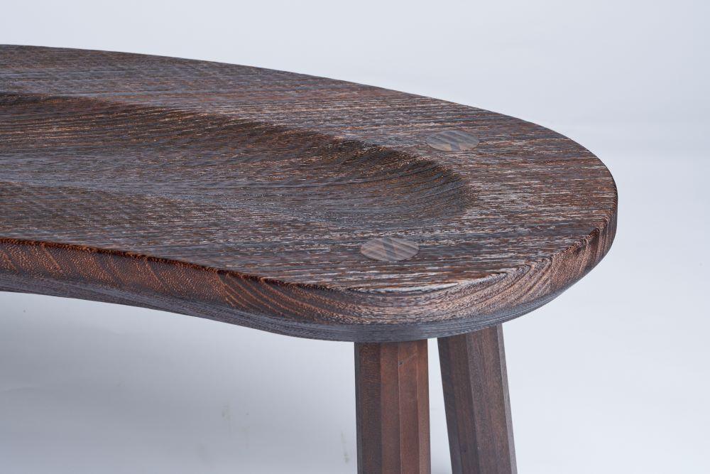 ≪大川の匠≫ 焼桐ナスビベンチ（羊毛桐材）大川家具