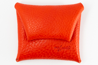 maf pinto コインケース レザー 革 小銭入れ 財布 レッド シュリンク