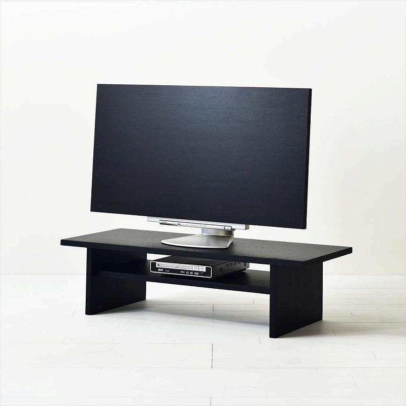 シンプルでおしゃれなテレビボード　konojiＴＶボード90／ブラック　テレビ台　無垢材　天然木　ロータイプ　完成品　ローボード　ローテーブル　センターテーブル　パソコンデスク　本棚