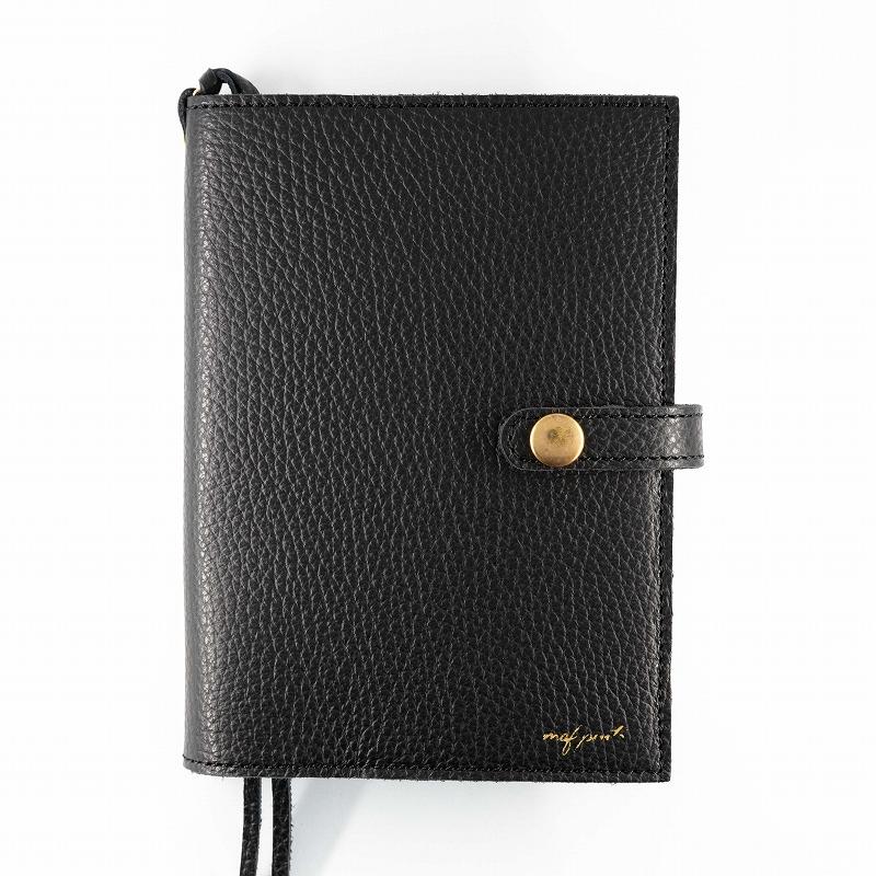 maf pinto (マフ ピント) 手帳カバー B6サイズ ブラック ADRIA LINE レザー 本革 日本製