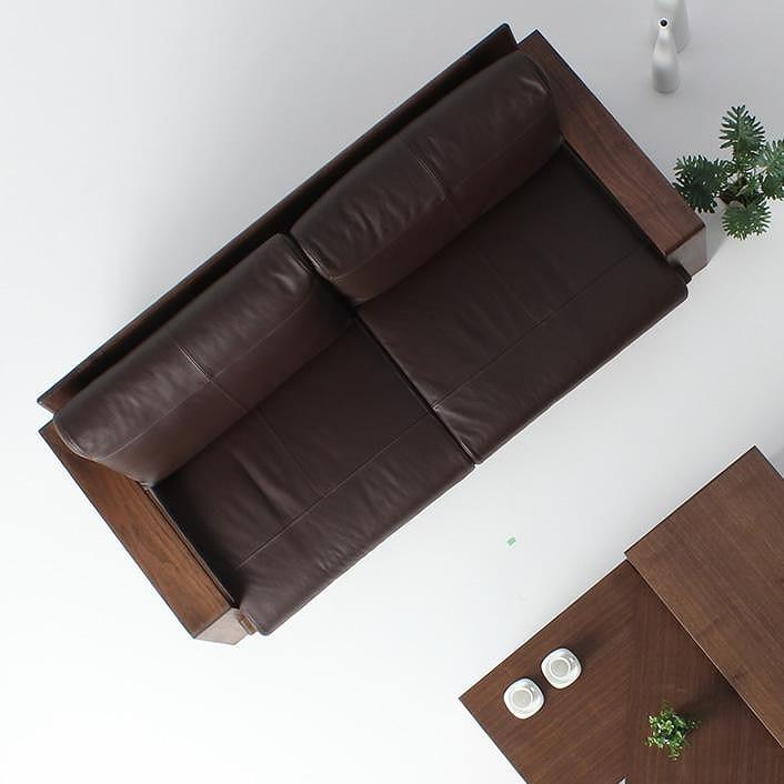 ソファ　マロン180　ウォールナット　無垢　本革　WAプラス　日本製　福岡県　大川市