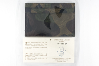 maf pinto レザーカードケース カモフラージュ ダーク