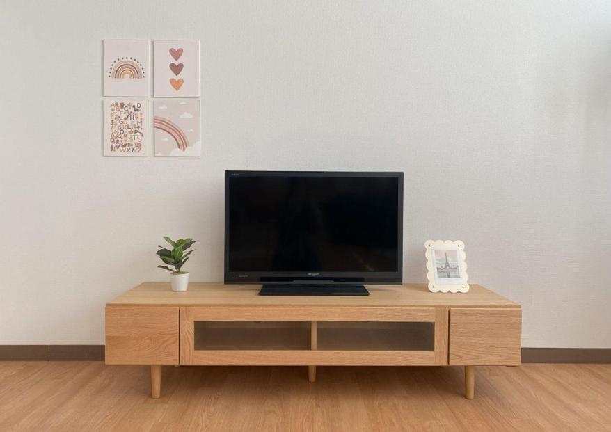 【レッドオーク】大川家具 幅153cm テレビボード  -fleuret-フルーレ