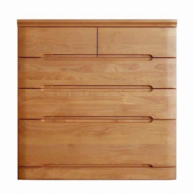 チェスト タンス 幅88 4段 奥行44 アルダー材 ナチュラル色 プラム 桐たんす 箪笥 婚礼家具 衣類収納 大川家具【丸田木工】