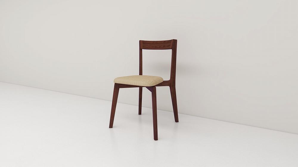 【開梱設置】高野木工 リアルトチェア ウォルナット 生地：CHART6キャメル【10年保証】