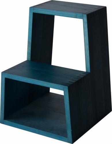 【PRIMO ステップスツール セイジ】★約1.6kgの軽さと腕利きの職人でも至難の技である角度の付いたロッキング組を用いて丈夫さを兼ね備えたスツール 紫外線に強く色褪せにくいセラウッド塗装仕上