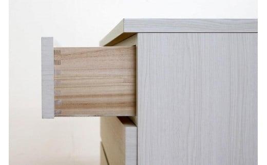 クローゼット チェスト 幅70 4段 奥行44 ホワイト色 タンス 押入れ収納 衣類収納 桐 箪笥 大川家具 丸田木工 フィット