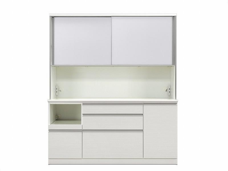 シュシュ キッチンボード 幅170cm オープンボード カップボード 引き戸 食器棚 完成品 ダイニングボード 大川家具