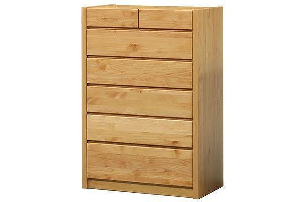 【幅90 奥行44 高さ128.3】ジュリア90-6ハイチェスト