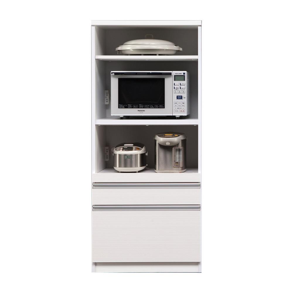 【開梱設置】 フレッシュ レンジ台 70幅 幅70cm キッチン収納 完成品 家電収納 スリム  大川家具 日本製