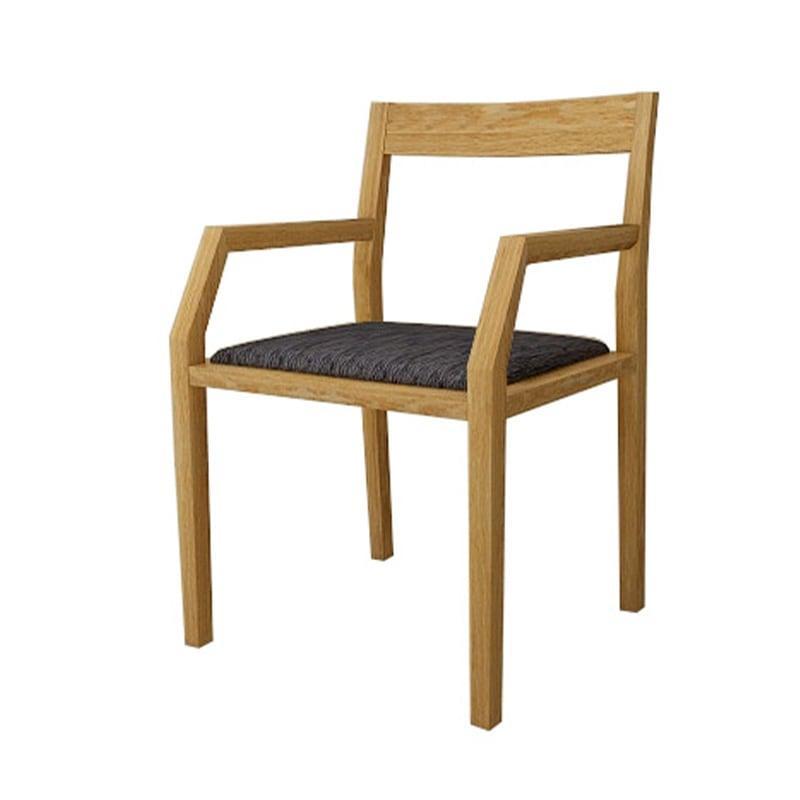 【開梱設置】高野木工 キールチェアWO 肘付き（座面：CHART6ブラック）【10年保証】