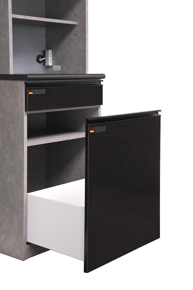 （ムラミグレー）【開梱設置】 オッド 食器棚 幅60cm ダイニングボード 完成品 キッチン収納 スリム 大川家具 キッチンボード