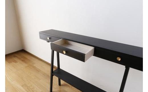 【PAUSE コンソールハイ スミイロ】★コンパクトながらも収納を兼ね備えたコンソールテーブル 日本の伝統色で仕上げた塗装はインテリアのアクセントとして、お部屋を素敵な空間に演出します
