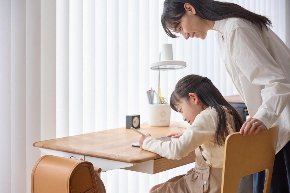 【デスクのみ】サイズオーダー可 電動昇降 学習机 プレディデスク オーク