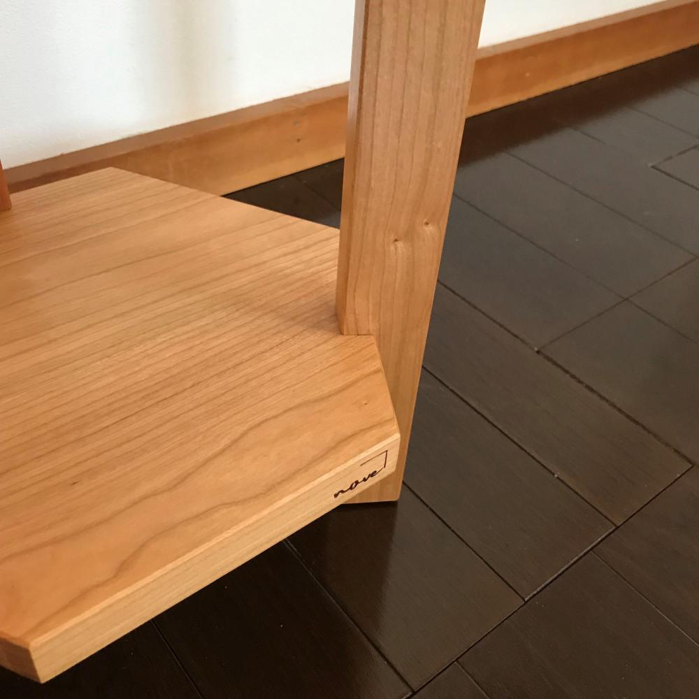 【ロクカクカダイ：正六角形の3辺を支柱が支える構造の花台(プランタースタンド)】花台 植木鉢 フラワースタンド プランタースタンド サイドテーブル ナイトテーブル チェリー nove