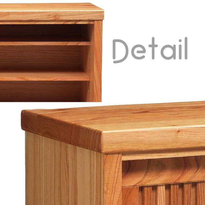 大川家具 国産材 栴檀材 シューズボックス センダン 楝 幅150cm