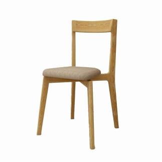 【開梱設置】高野木工 リアルト チェア ホワイトオーク 生地：CHART6 ベージュ【10年保証】