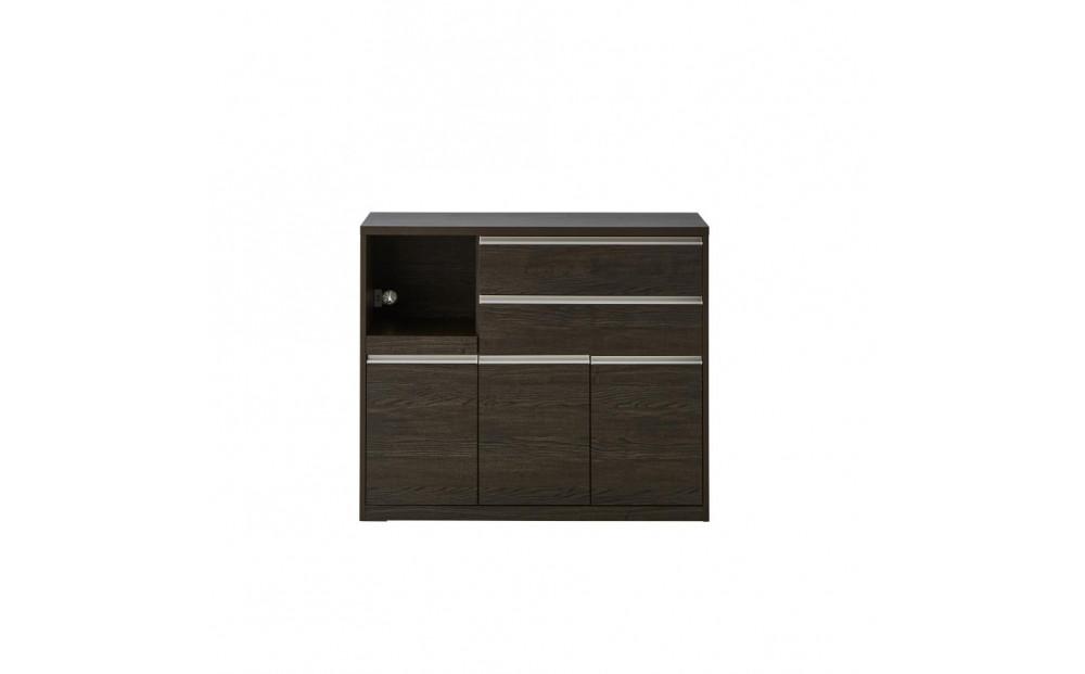 キッチンカウンター【クリアII】チャコールブラック