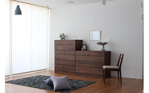 【開梱設置】高野木工 レッチェ90ハイチェストWN【10年保証】