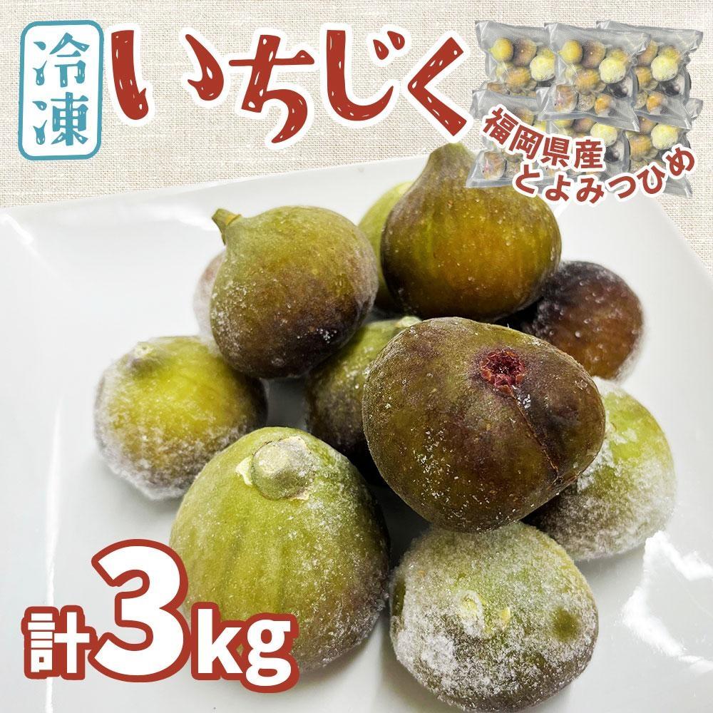 ※受付停止※福岡県産「博多とよみつひめ」冷凍いちじく！合計3kg