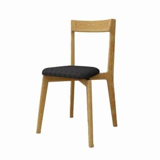 【開梱設置】高野木工 リアルト チェア ホワイトオーク 生地：CHART7 ブラック【10年保証】