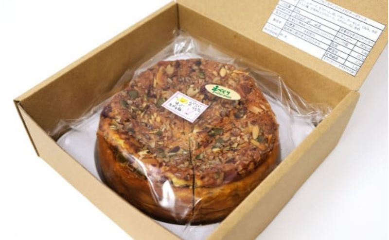 【低糖質】手作りごろごろナッツ・ベイクドチーズケーキ スイーツ デザート お菓子 焼菓子 砂糖不使用 小麦粉不使用 