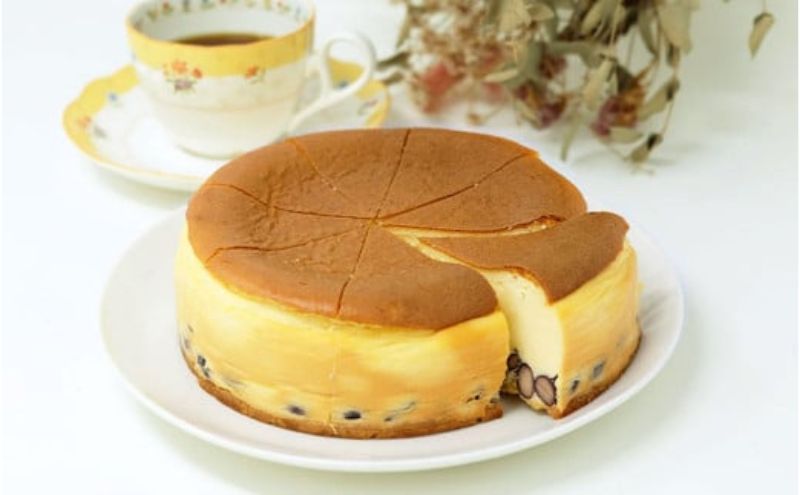 【低糖質】手作り黒豆ベイクドチーズケーキ 