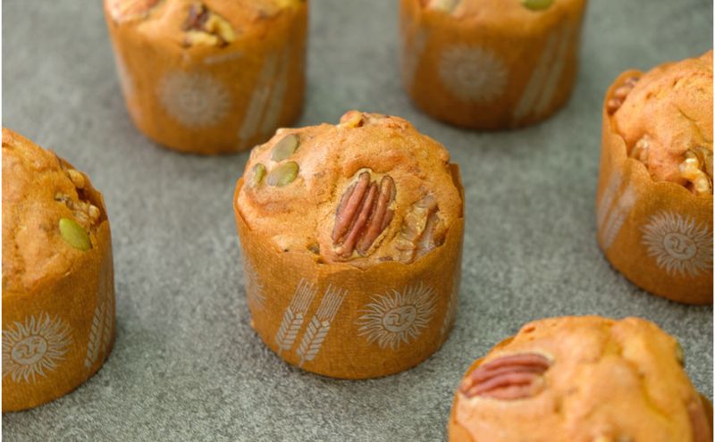 【低糖質】手作り ミックスナッツ大豆粉マフィン スイーツ デザート お菓子 焼菓子 砂糖不使用 濃厚 糖質制限 やさしい甘さ 健康管理