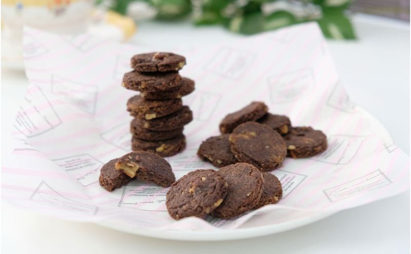 【低糖質】手作り 一口ペカンココアクッキー スイーツ デザート お菓子 焼菓子 砂糖不使用 小麦粉不使用 濃厚 食べやすい 糖質制限 サクサク 健康管理