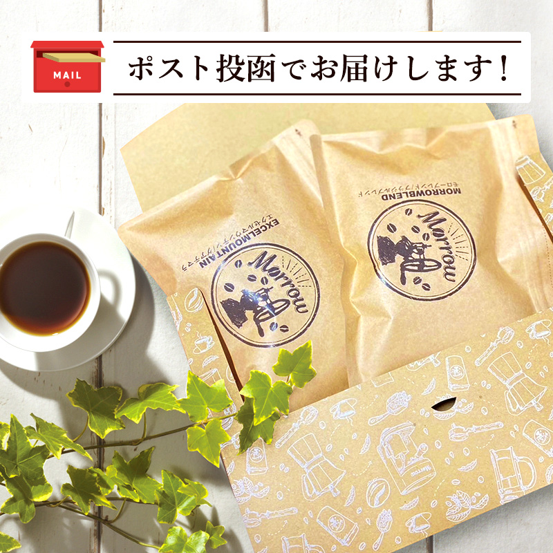 コーヒー 定期便 12ヶ月 自家焙煎 Morrow珈琲 100g×2種 粉 中挽き 