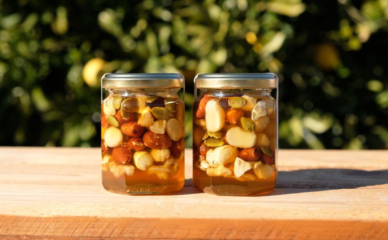 はちみつ 国産 天然 純はちみつ ナッツ＆ハニー 150g×2本 ハチミツ 蜂蜜 ハニーベル