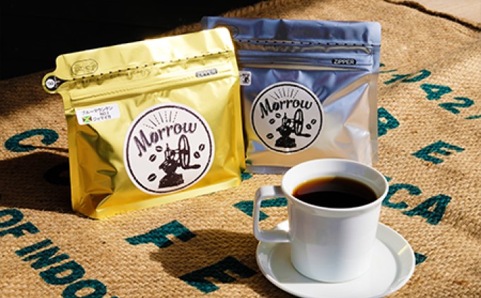 定期便 12ヶ月 珈琲の王様 ブルーマウンテン NO.1＆ ブルーマウンテンブレンド (豆) 各100g ポスト投函 珈琲 コーヒー 12回 お楽しみ Morrow珈琲 