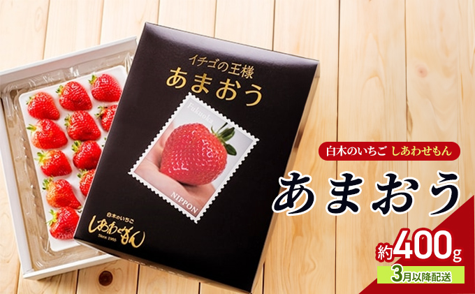 いちご 3月以降配送 しあわせもん あまおう 化粧箱 1箱 いちご職人 白木のいちご イチゴ 苺 果物 デザート ※配送不可：沖縄・離島